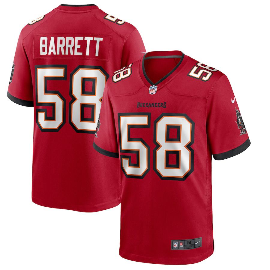 Men Tampa Bay Buccaneers 58 Shaquil Barrett Nike Red Game NFL Jersey